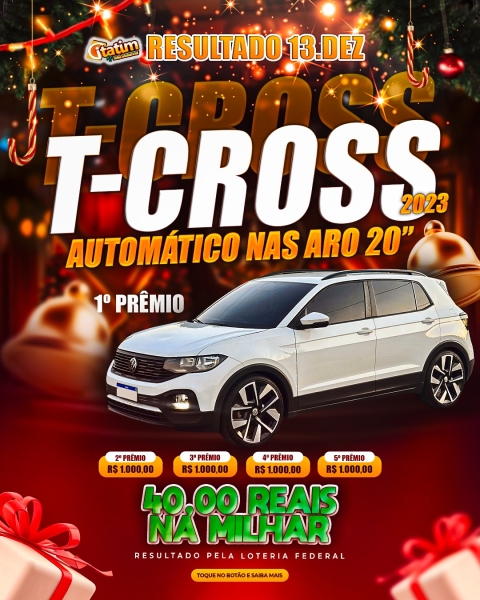 UM T-CROSS ANO 2023 COM RODAS ARO 20